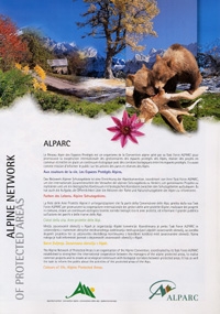 ALPARC : le Réseau Alpin des Espaces Protégés - Dépliant/Carte