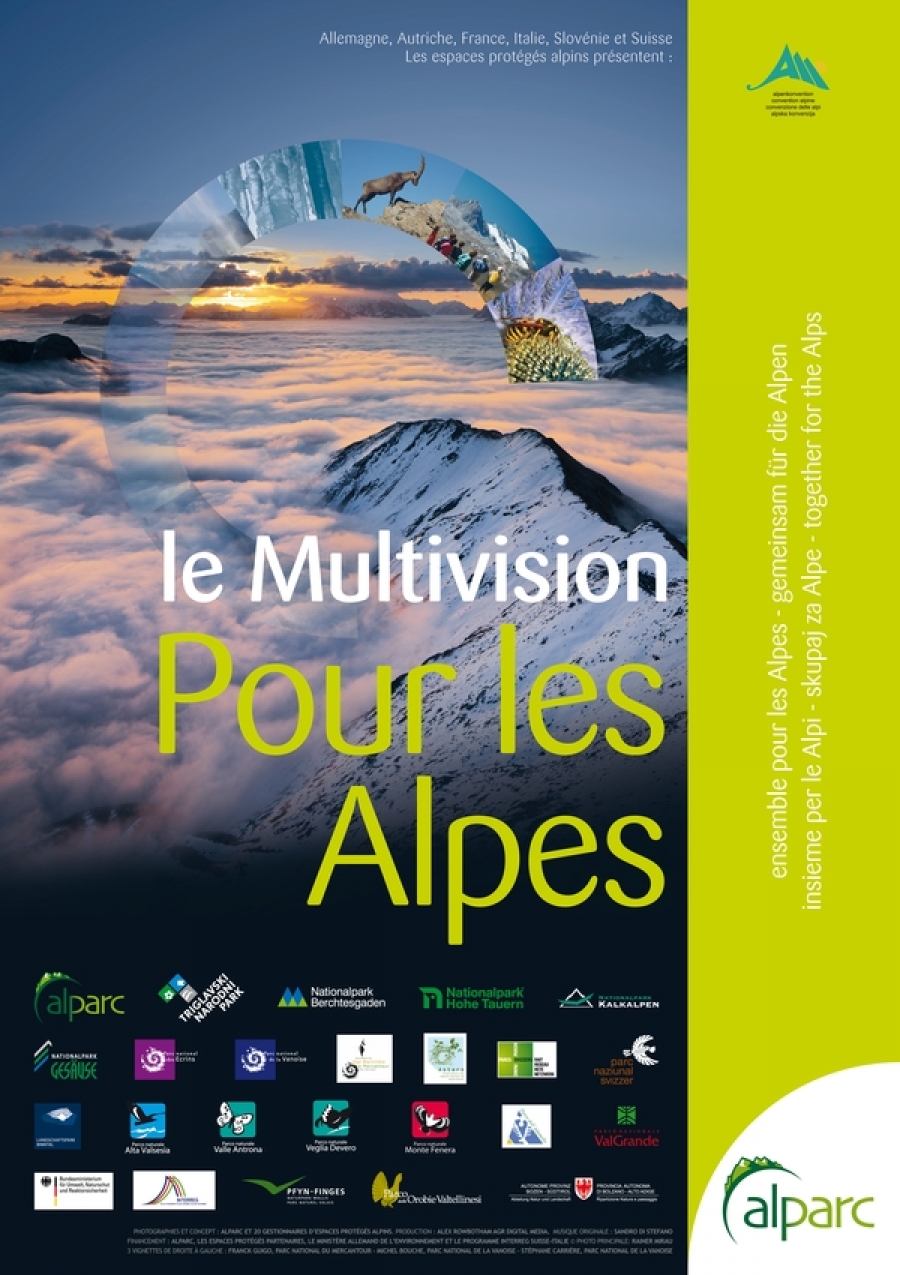 Die Multivision « für die Alpen » : eine einzigartige und originelle audiovisuelle Schau