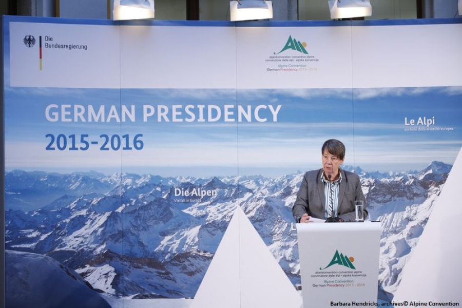 Deutschland übernimmt den Vorsitz der Alpenkonvention